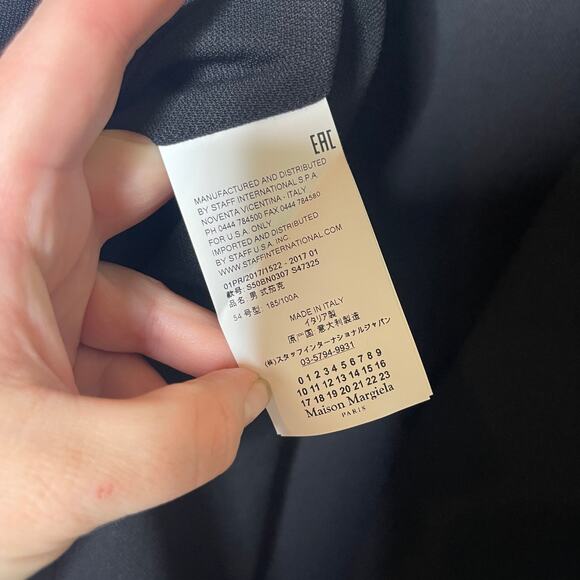 Maison Margiela Black Wool Minimal Open Blazer jacket Sz 54 US 44 - Picture 6 of 13